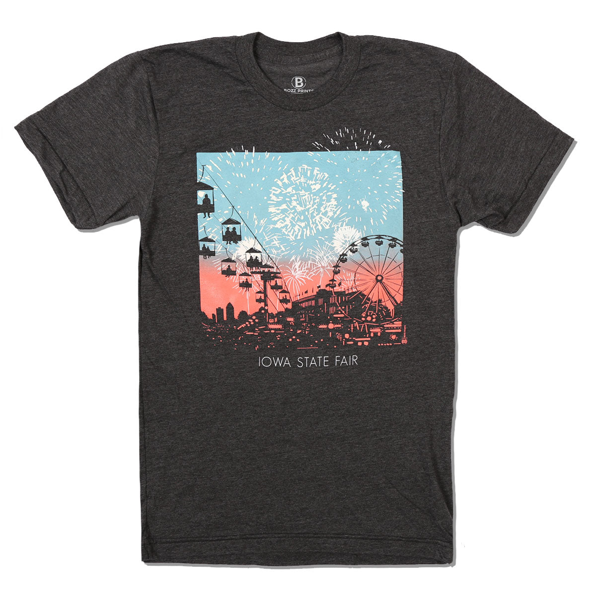 Iowa State Fair Fireworks T-Shirt - Bozz Prints