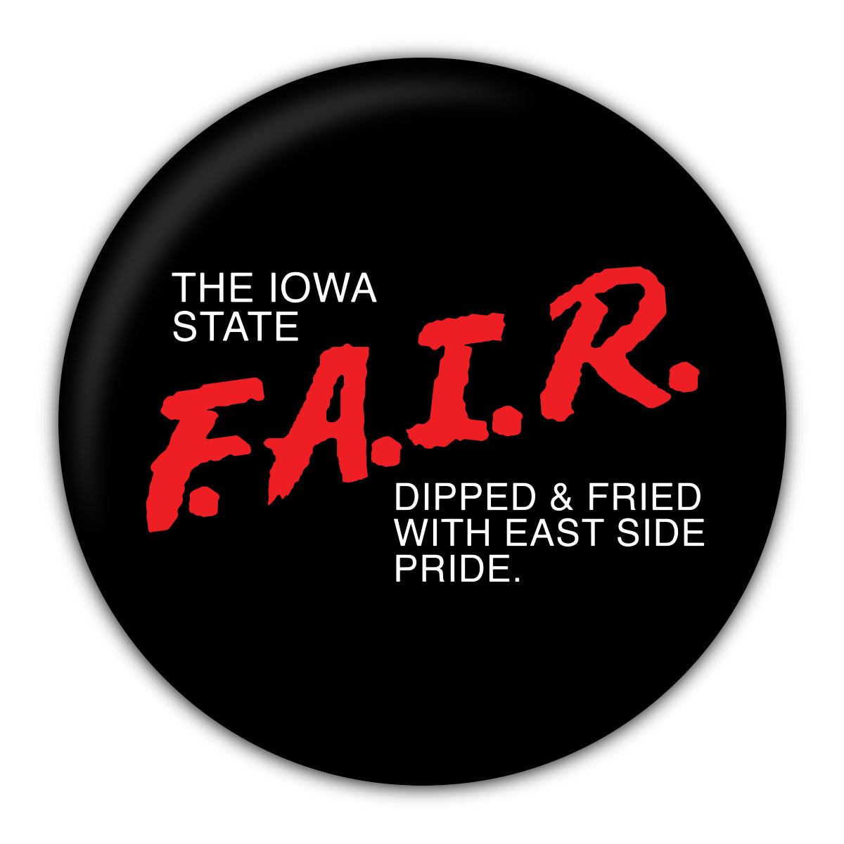 Iowa State Fair Dipped and Fried Round Coaster - Bozz Prints