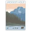 Jackson Hole Bears Postcard - Bozz Prints