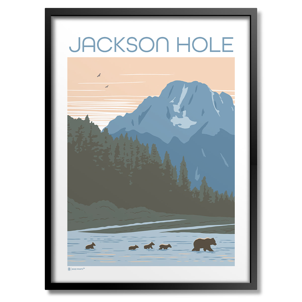 Jackson Hole Bears Print - Bozz Prints