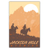 Jackson Hole By Horseback Postcard - Bozz Prints