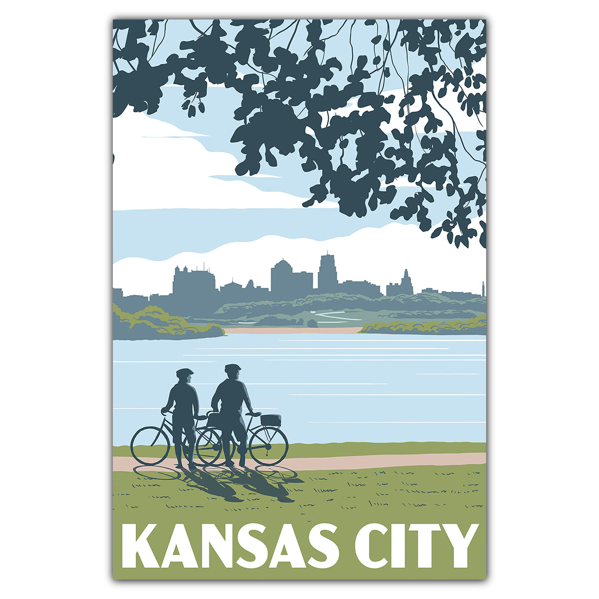 Kansas City Kaw Point Park Postcard