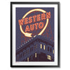 Kansas City Western Auto Lights Print