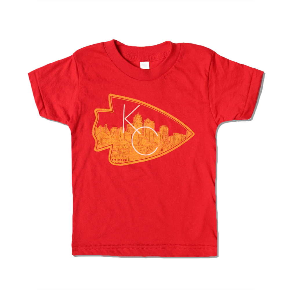Kansas City Arrowhead Kids T-Shirt - Bozz Prints