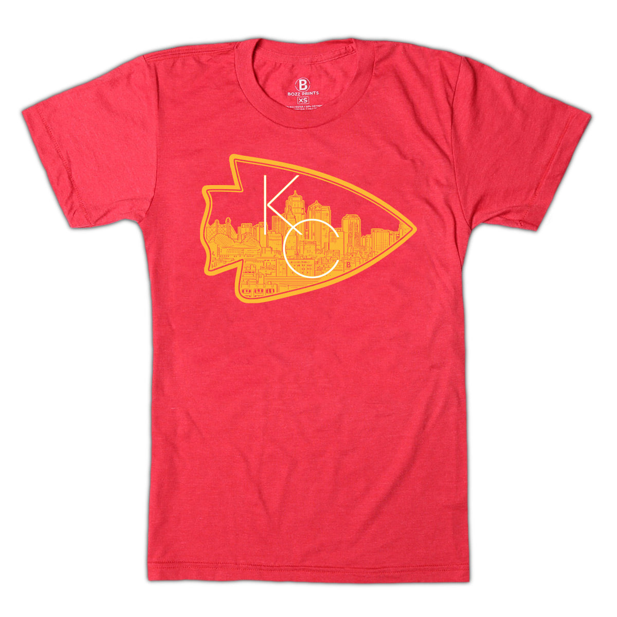 Kansas City Arrowhead T-Shirt - Bozz Prints