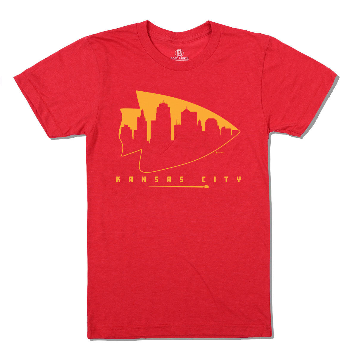 Kansas City Football T-Shirt - Bozz Prints