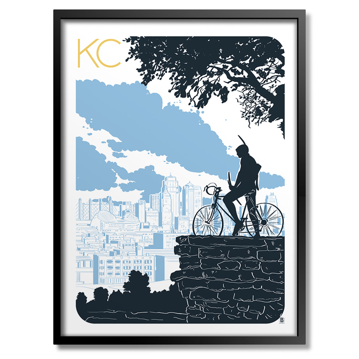 Kansas City Bike Scout Print - Bozz Prints