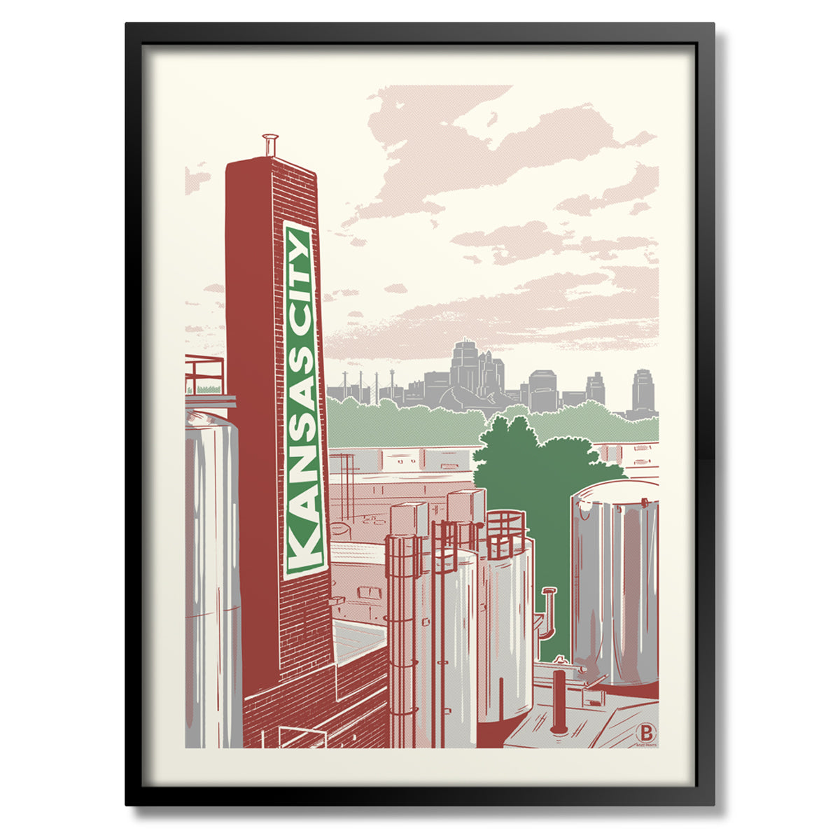 Kansas City Brewery Print - Bozz Prints