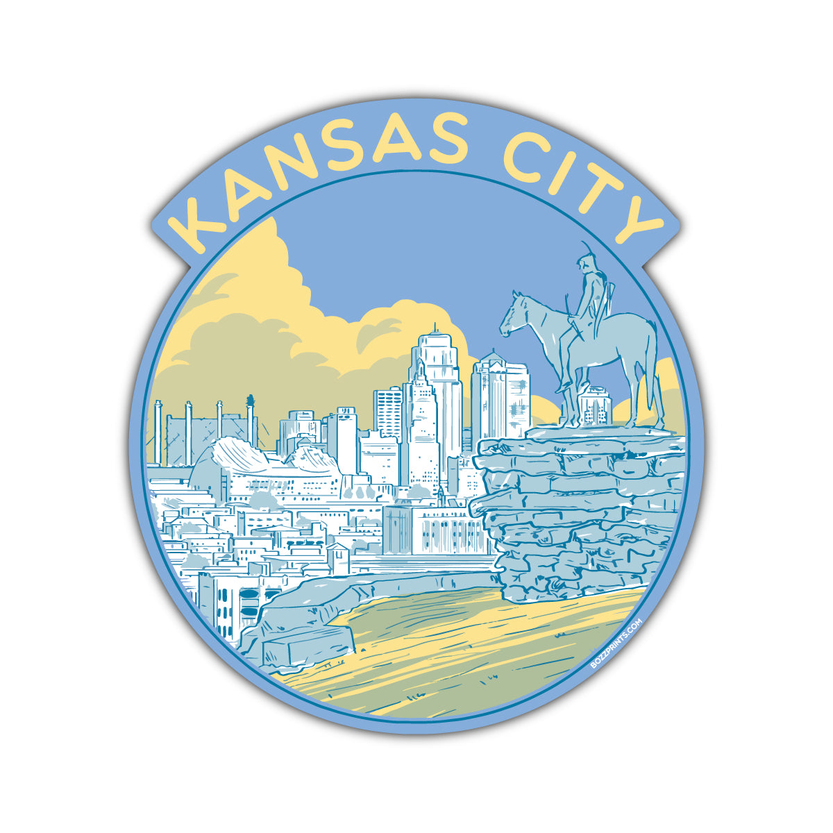 Kansas City Circle - Bozz Prints