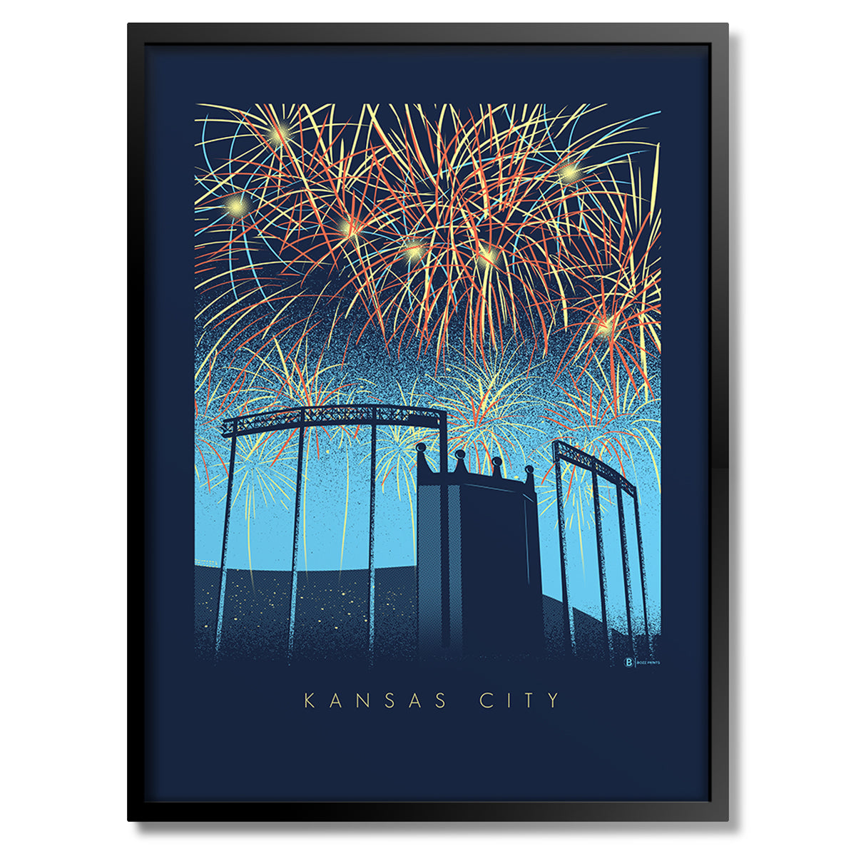Kansas City Fireworks Print - Bozz Prints