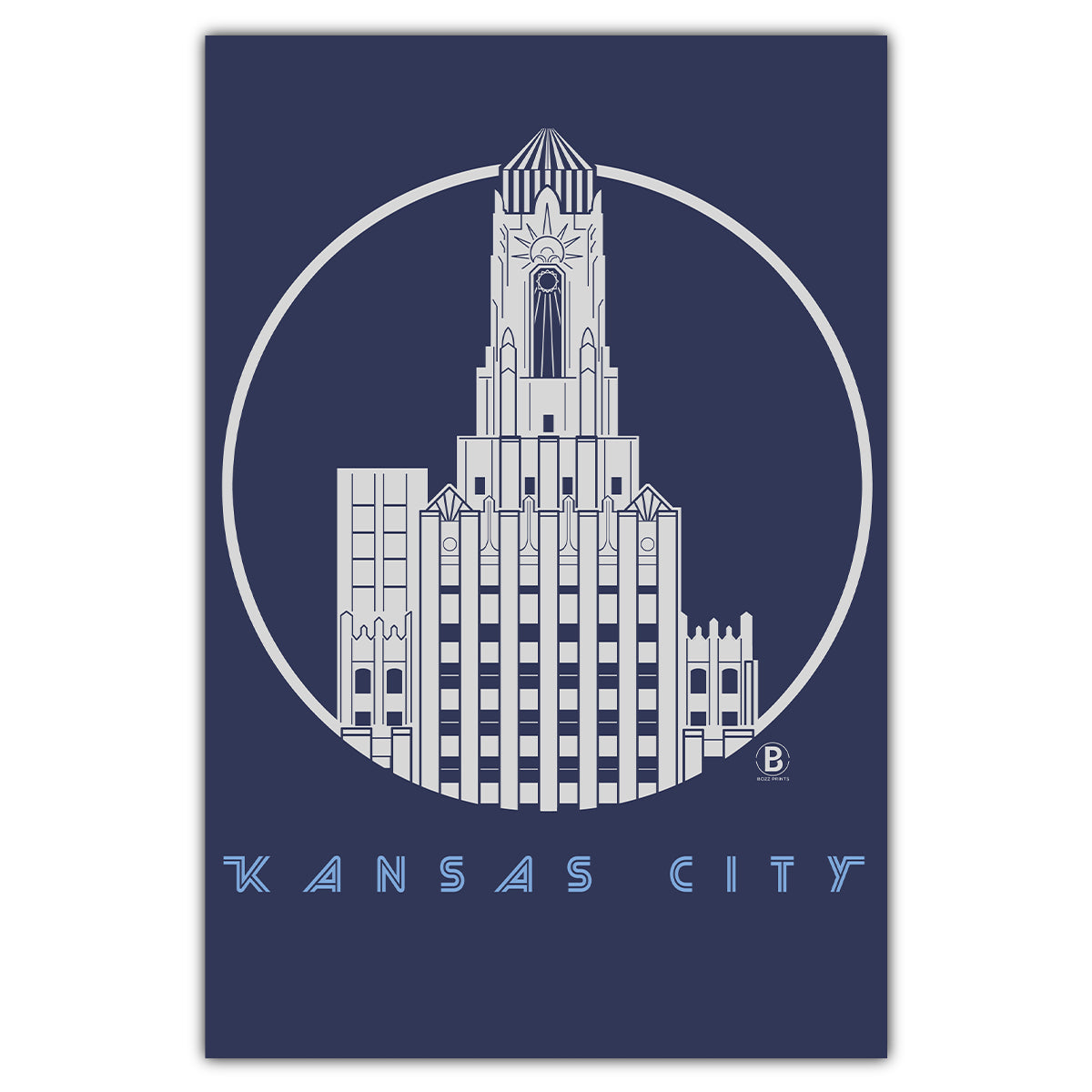 Kansas City Power and Light Icon Postcard - Bozz Prints