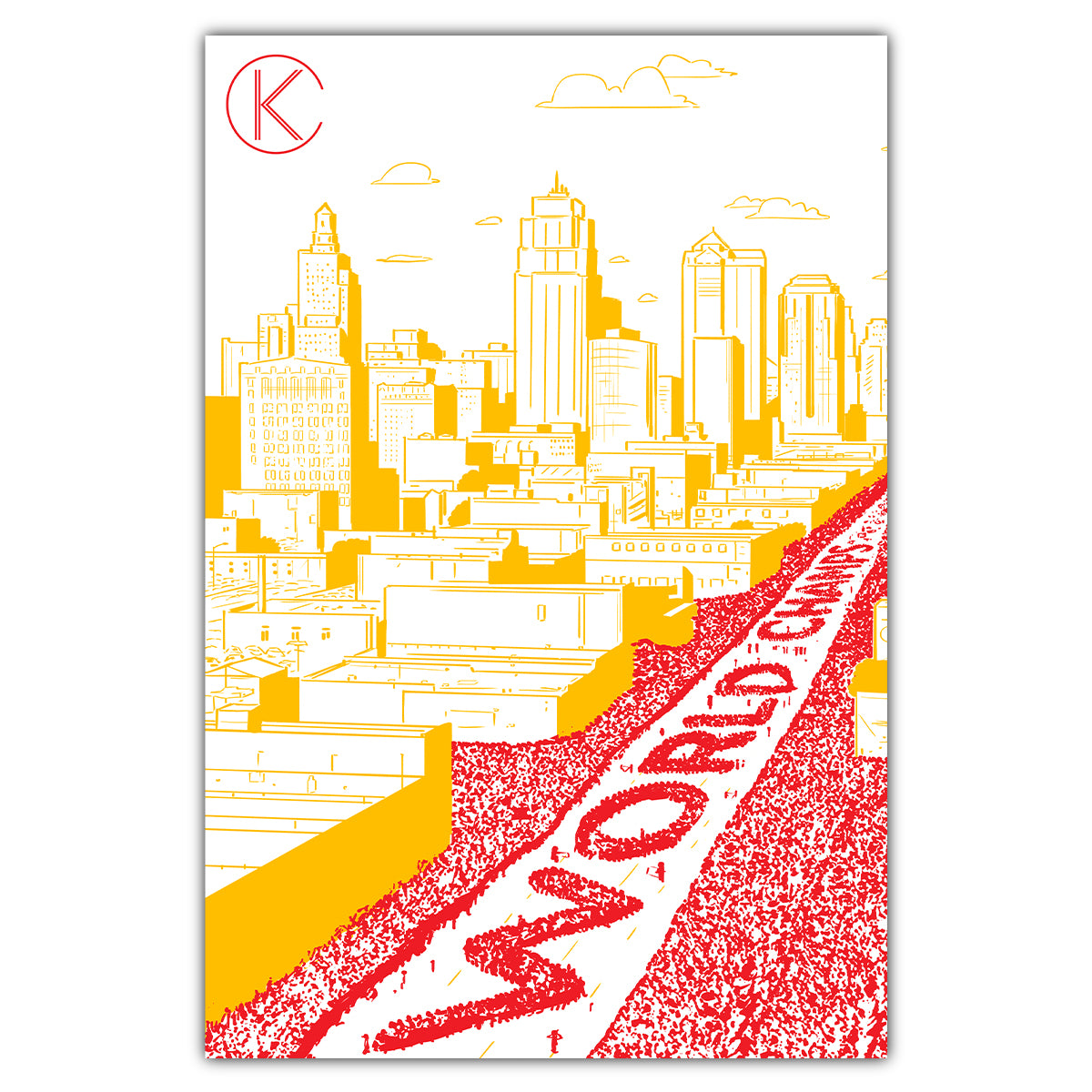 Kansas City World Champions 2020 Postcard - Bozz Prints