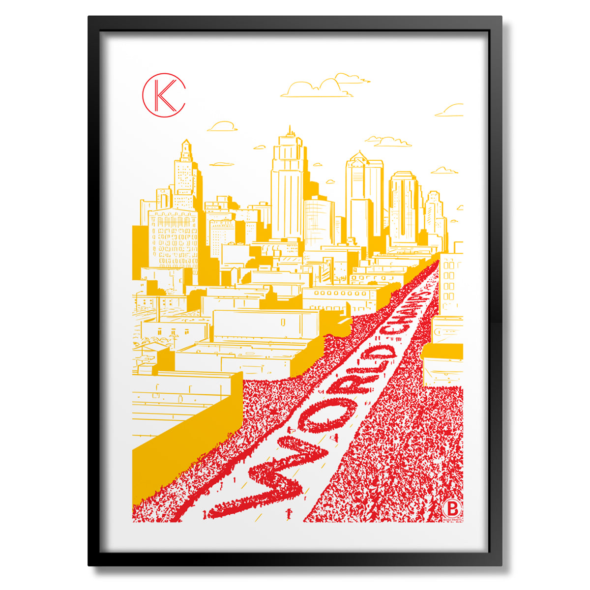 Kansas City World Champs Parade 2020 Print - Bozz Prints