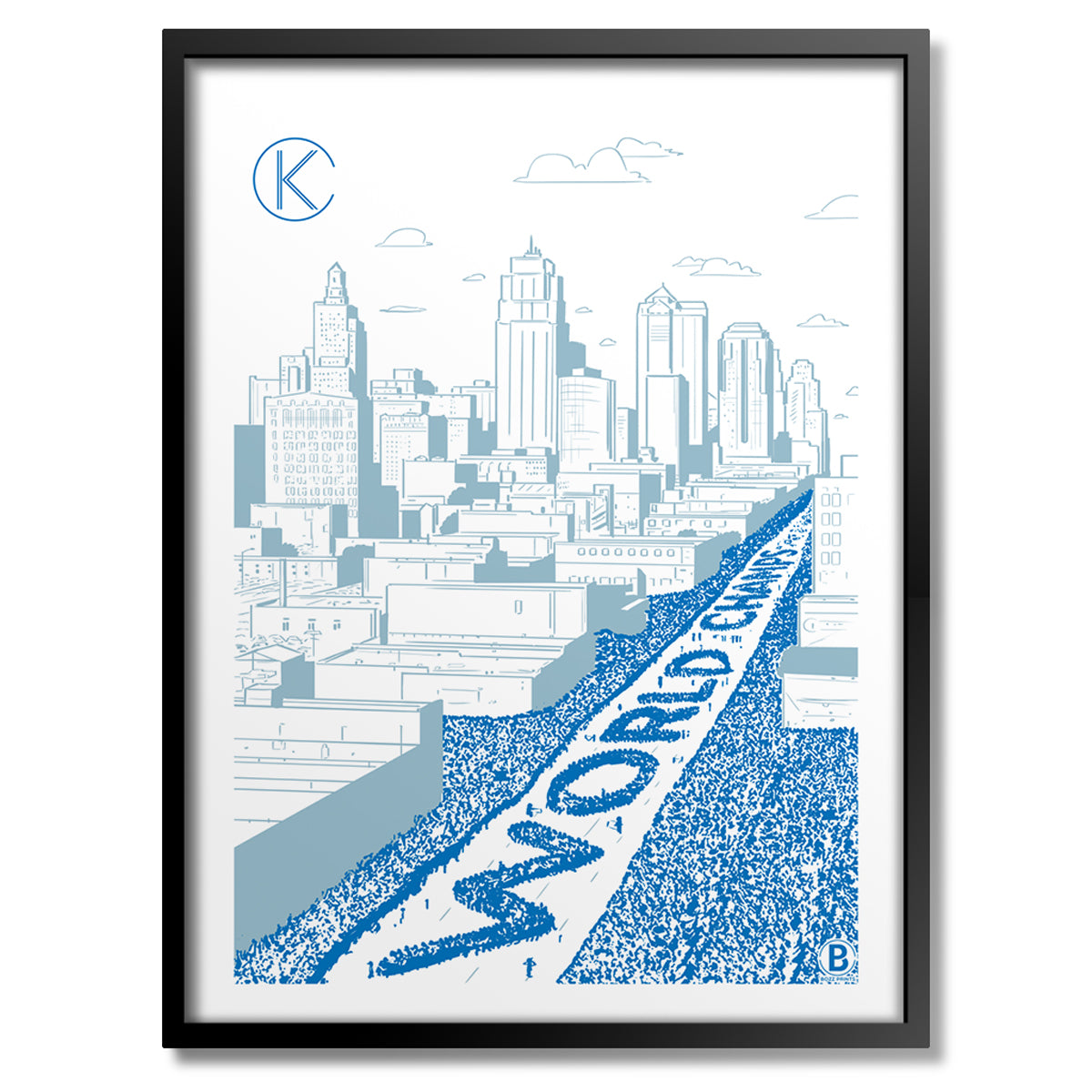 Kansas City World Champions Print - Bozz Prints