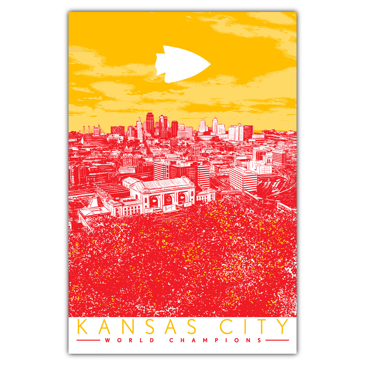 Kansas City World Champions Red Sea Postcard - Bozz Prints
