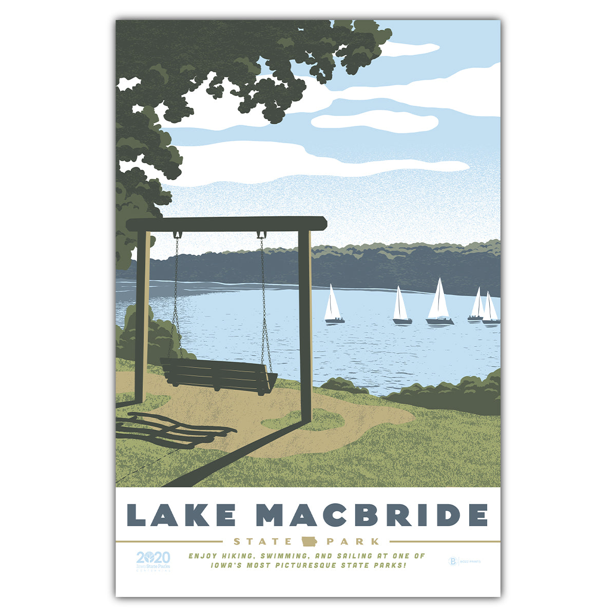 Lake MacBride State Park Postcard - Bozz Prints