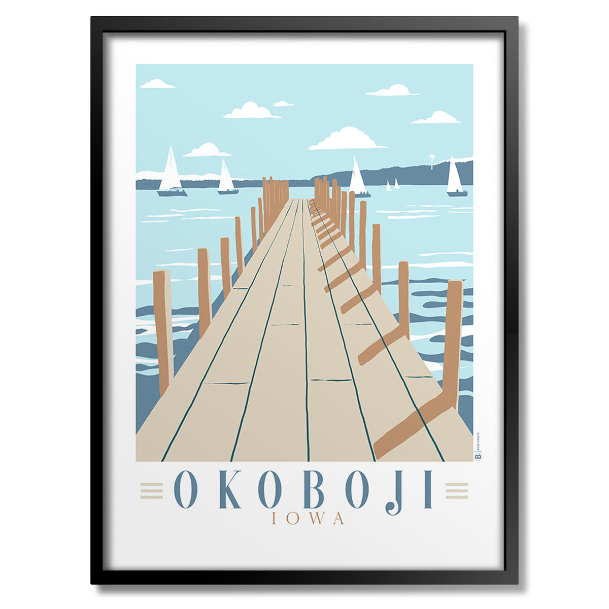 Lake Okoboji Dock Print - Bozz Prints