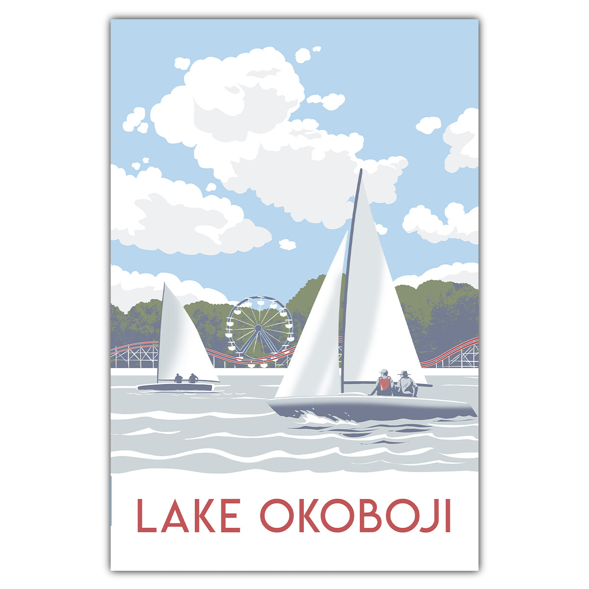 Lake Okoboji Postcard - Bozz Prints