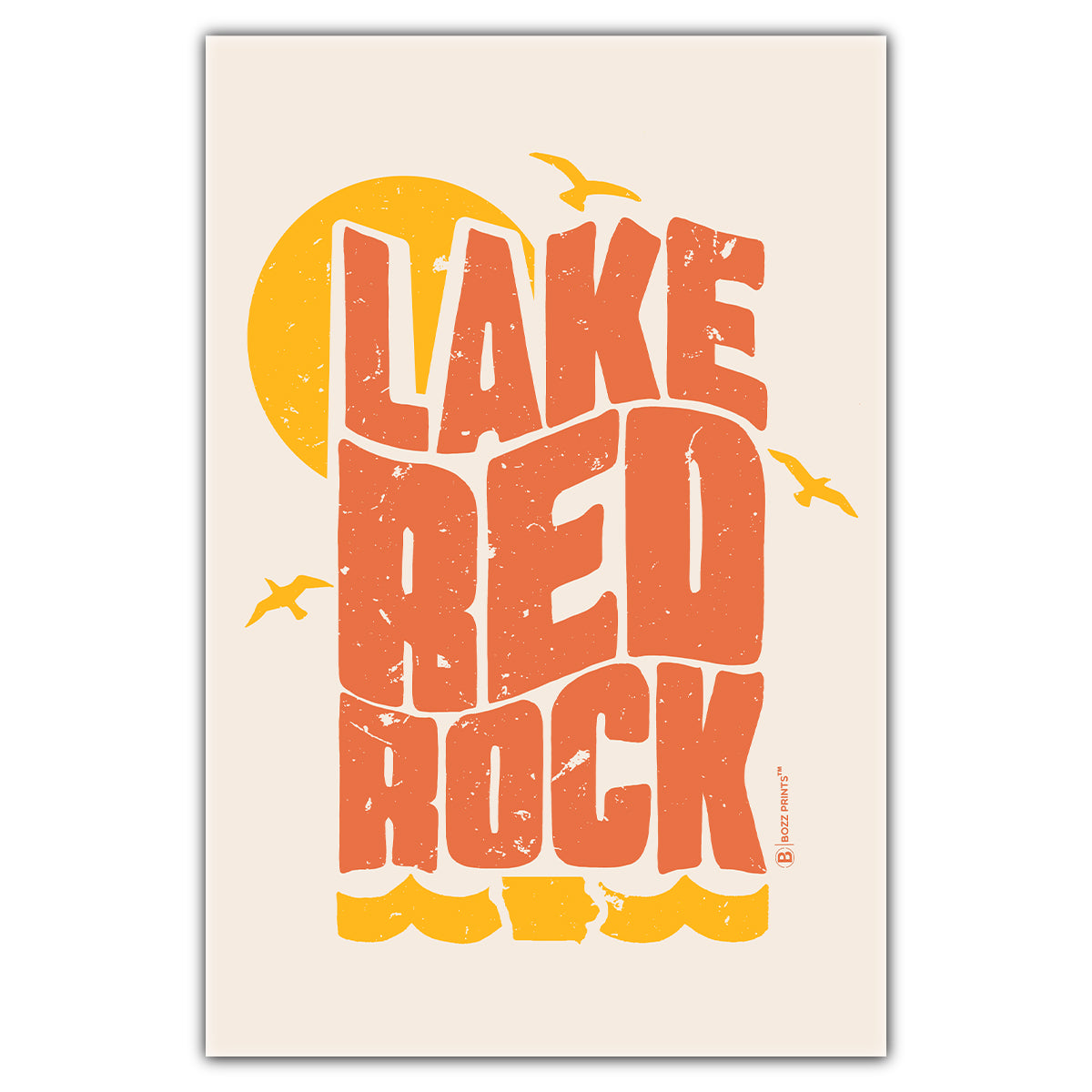 Lake Red Rock Sunset Postcard