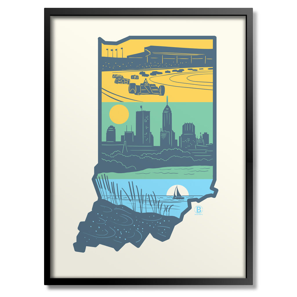 Layers of Indiana Print - Bozz Prints