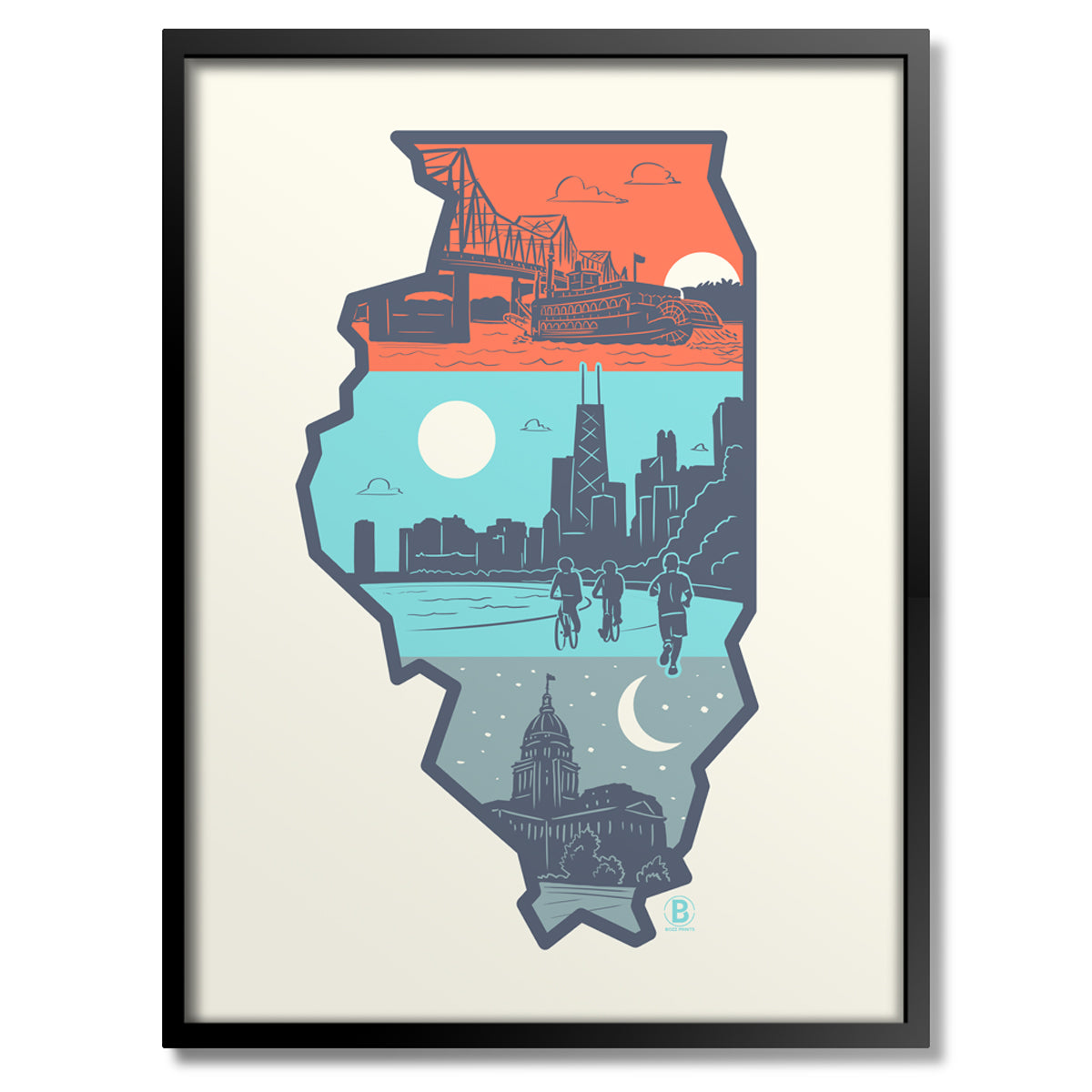 Layers of Illinois Print - Bozz Prints