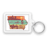 Layers of Iowa Keychain - Bozz Prints