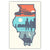 Layers of Illinois Postcard - Bozz Prints