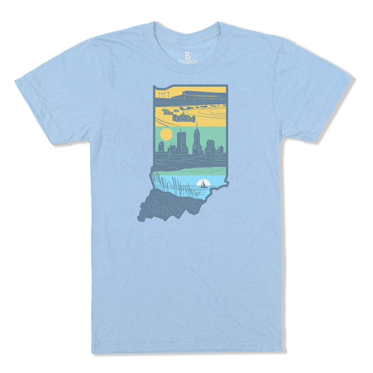 Layers of Indiana T-Shirt - Bozz Prints
