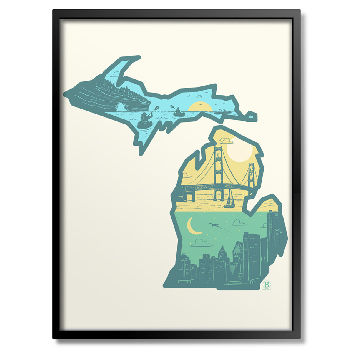 Layers of Michigan Print - Bozz Prints