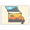 Layers of Missouri Postcard - Bozz Prints