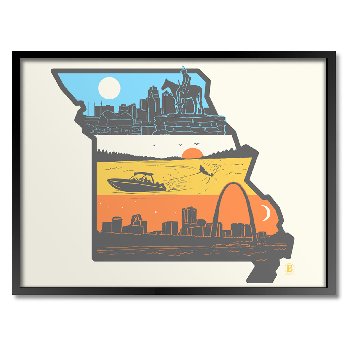 Layers of Missouri Print - Bozz Prints