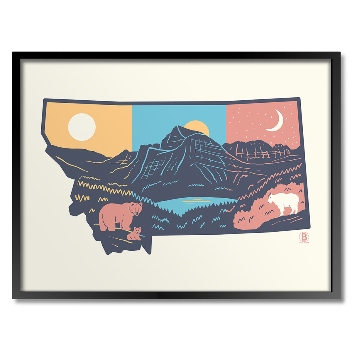Layers of Montana Print - Bozz Prints