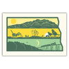 Layers of North Dakota Postcard - Bozz Prints