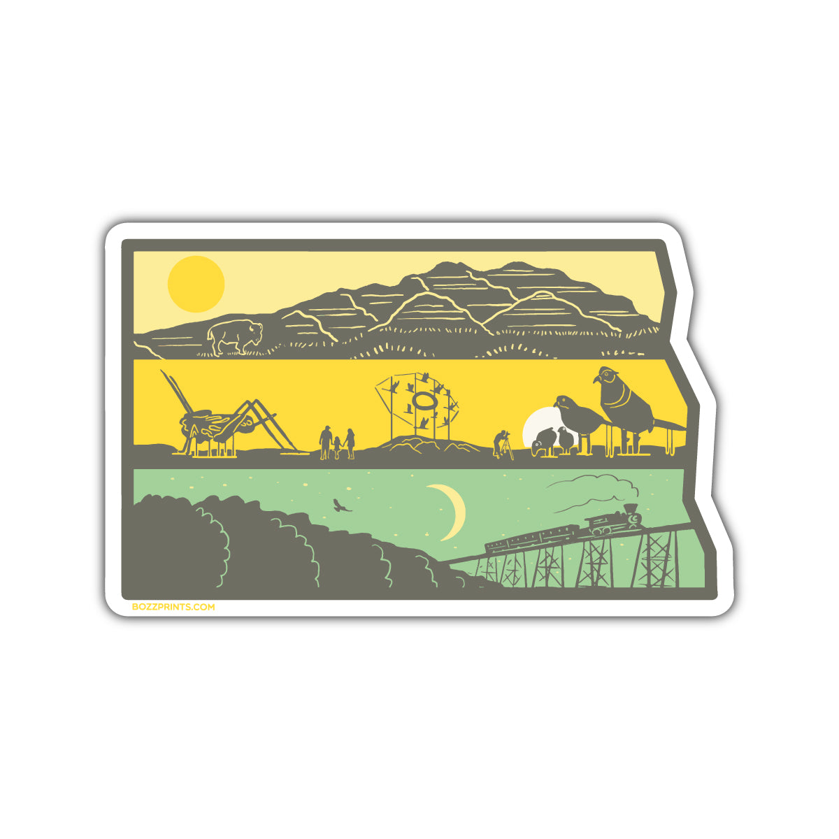 Layers of North Dakota - Bozz Prints