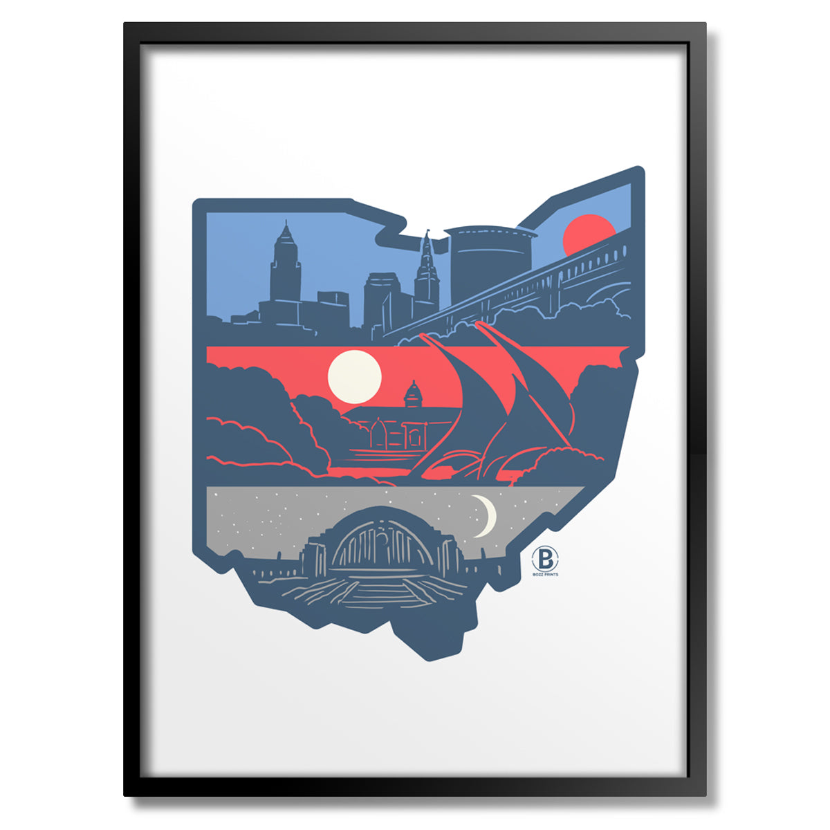 Layers of Ohio Print - Bozz Prints