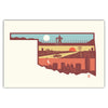 Layers of Oklahoma Postcard - Bozz Prints