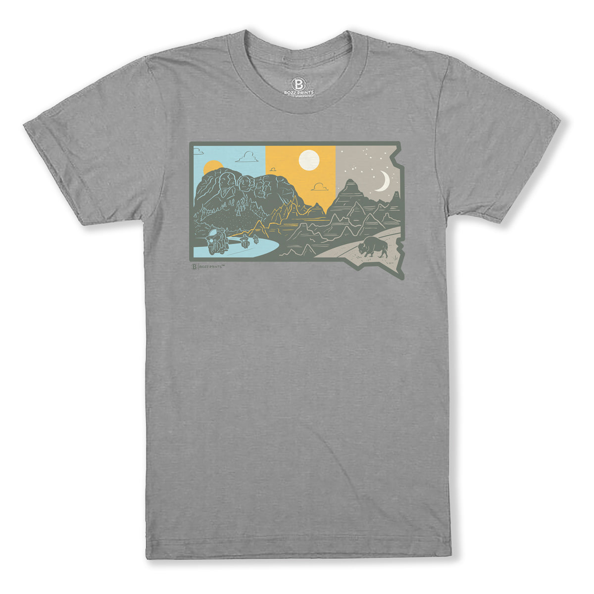 Layers of South Dakota T-Shirt - Bozz Prints
