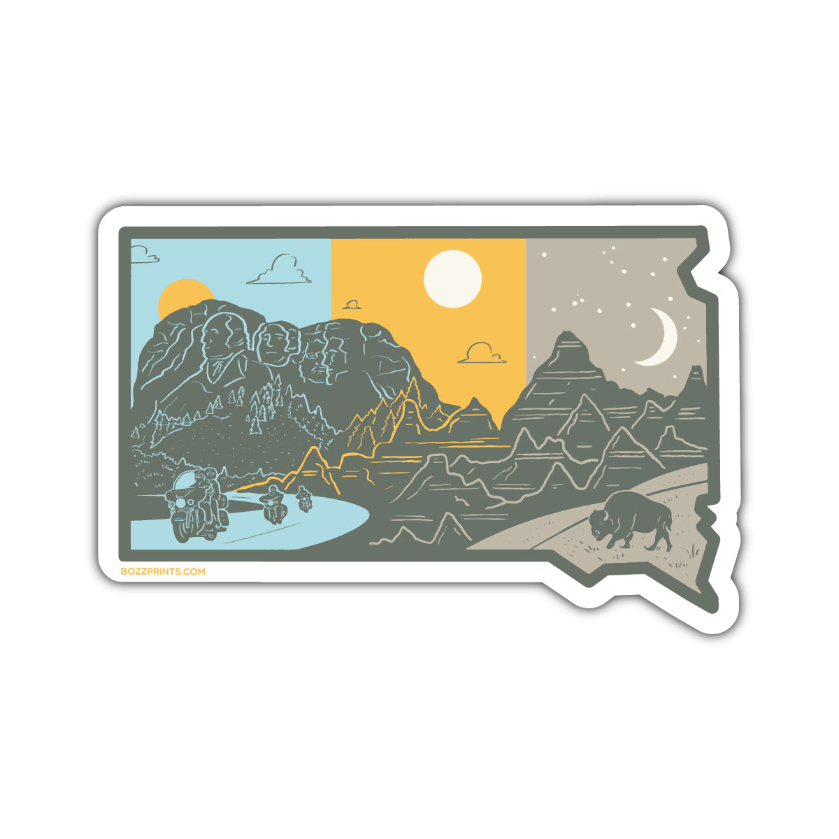Layers of South Dakota - Bozz Prints