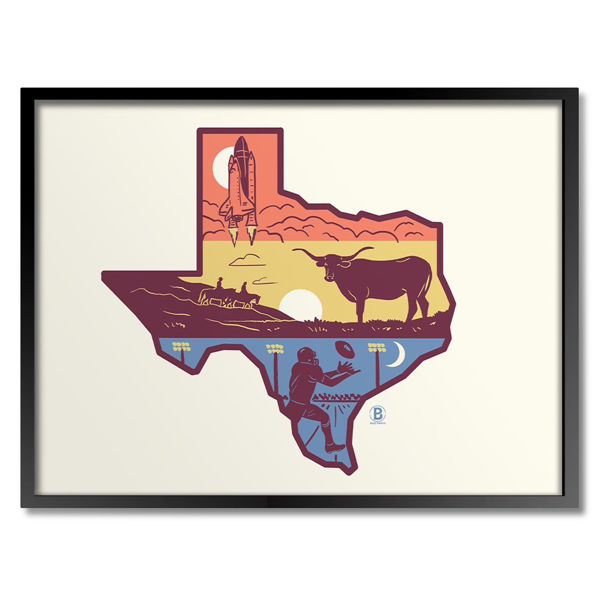 Layers of Texas Print - Bozz Prints