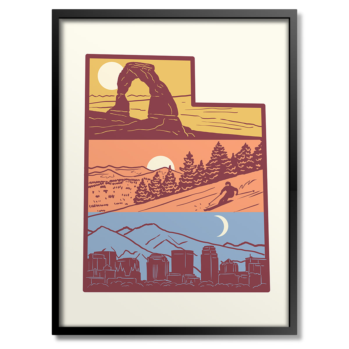 Layers of Utah Print - Bozz Prints