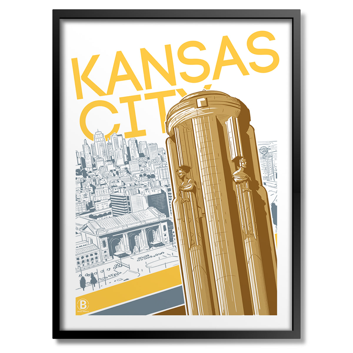Kansas City Liberty Print - Bozz Prints