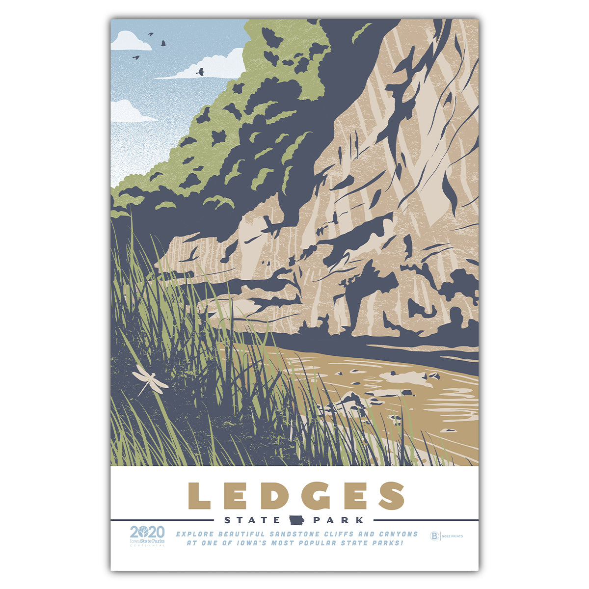 Ledges State Park Postcard - Bozz Prints