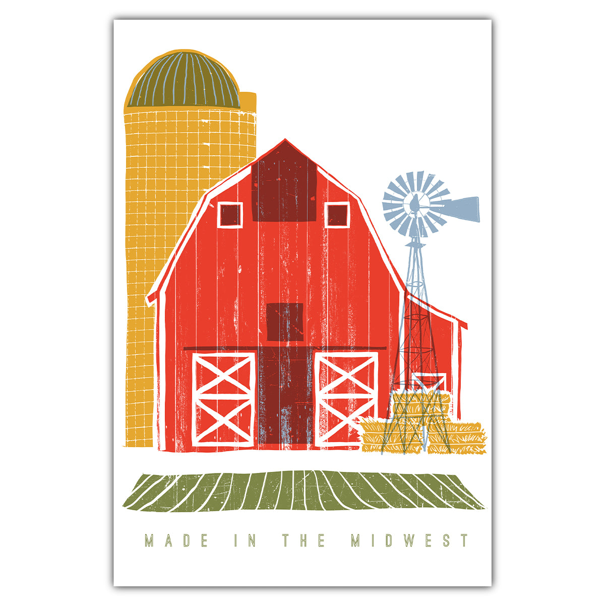 Made in the Midwest Postcard - Bozz Prints