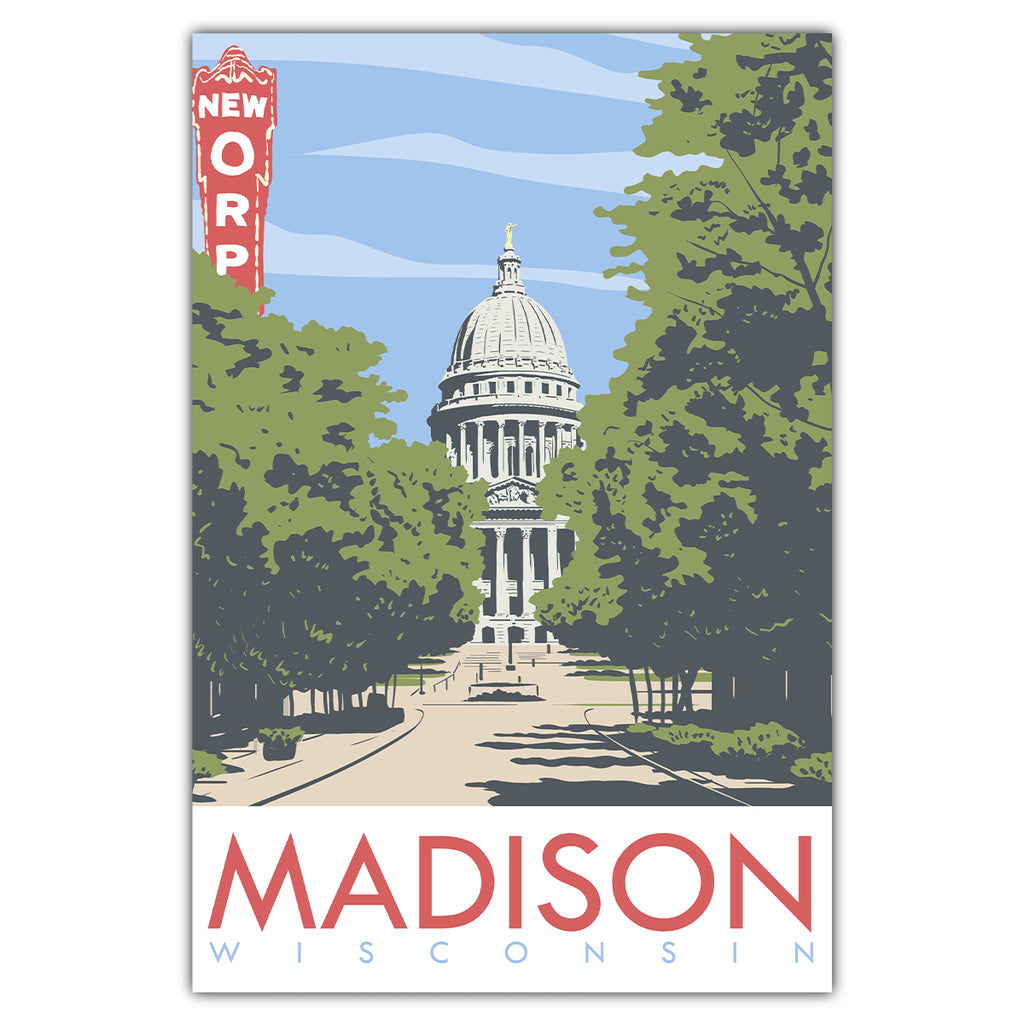 US City Postcards Vintage Madison Wisconsin Postcard Set - 20 Identical ...
