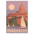 Madison Sailing Postcard - Bozz Prints