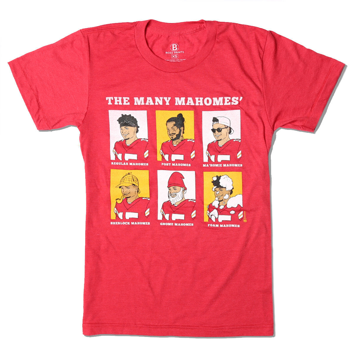 The Many Mahomes' T-Shirt - Bozz Prints