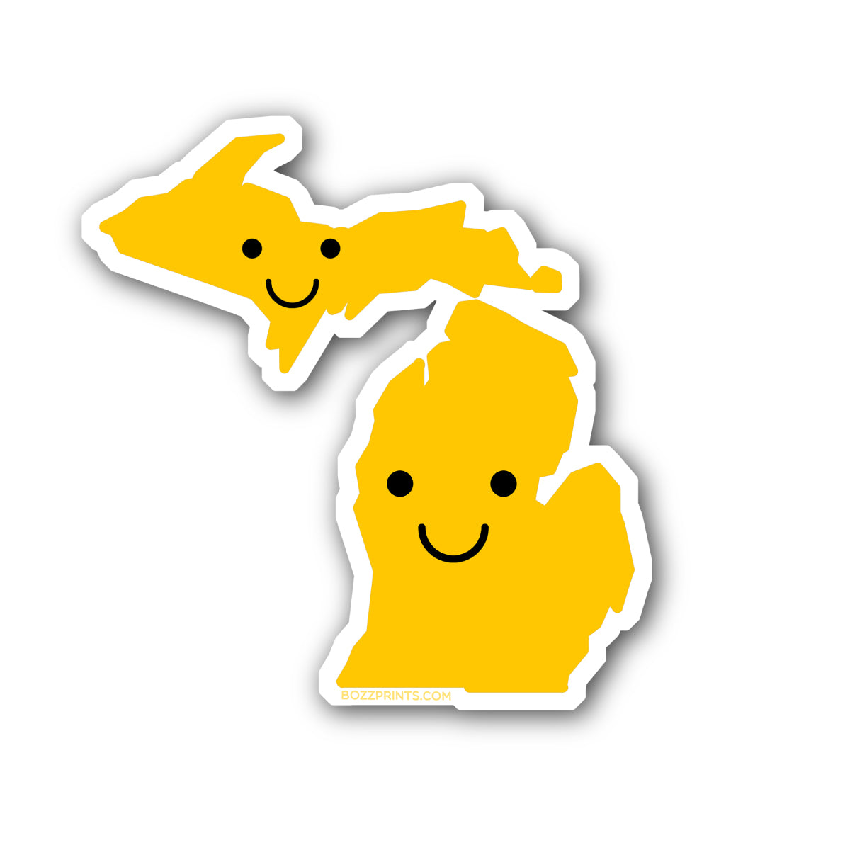 Smiley Face Michigan - Bozz Prints