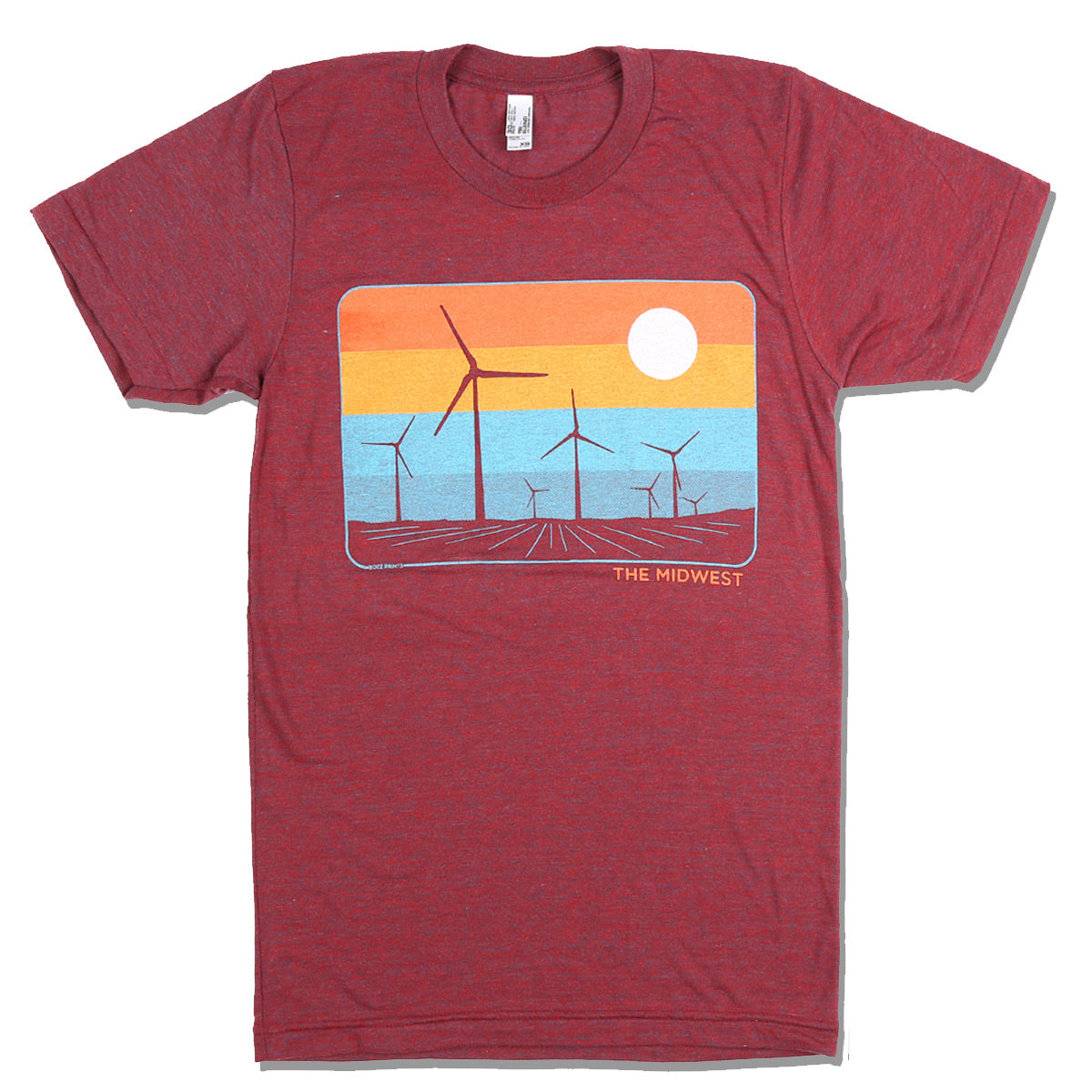 The Midwest Cranberry T-Shirt - Bozz Prints