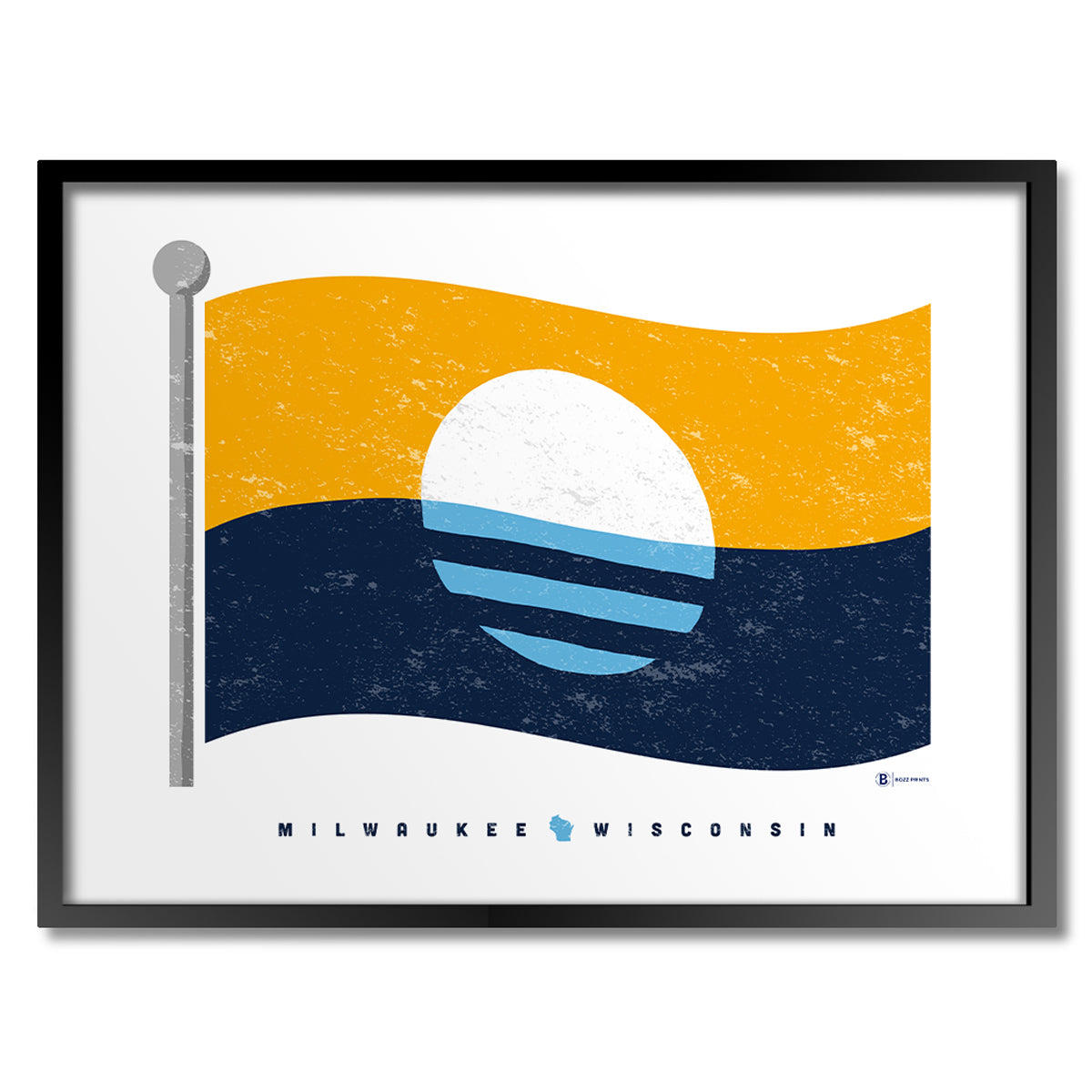Milwaukee Flag Print