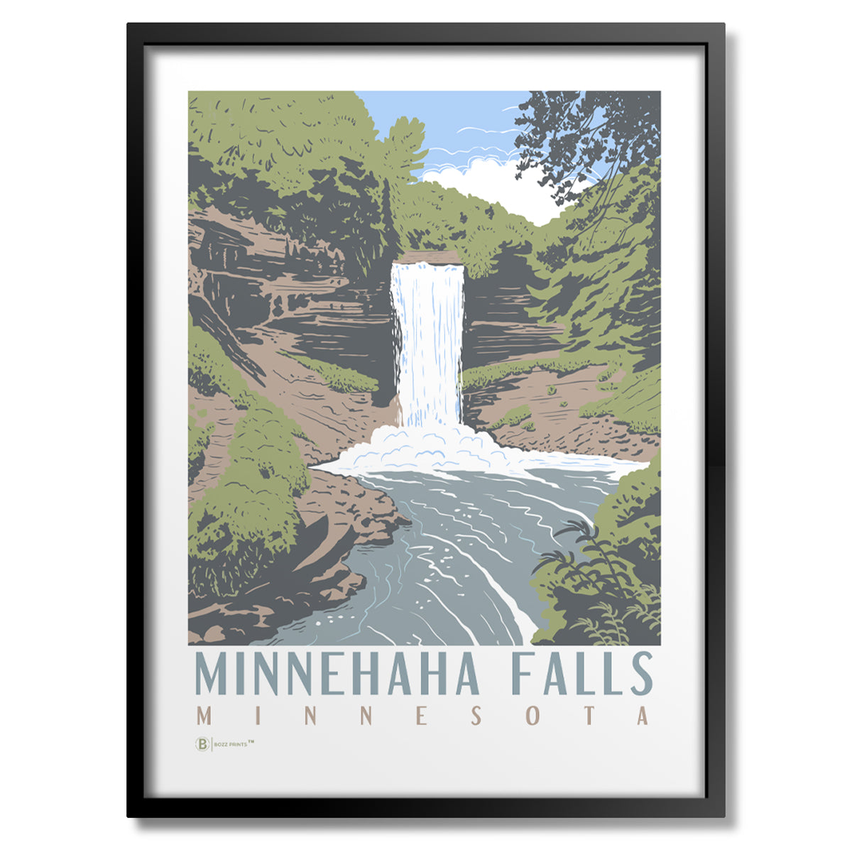 Minnehaha Falls Print - Bozz Prints